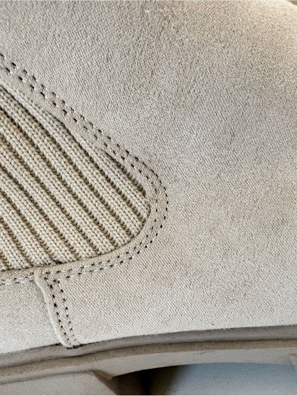 Women's Suede Chelsea Lug Bootie in Light Beige - Picture 2 of 2